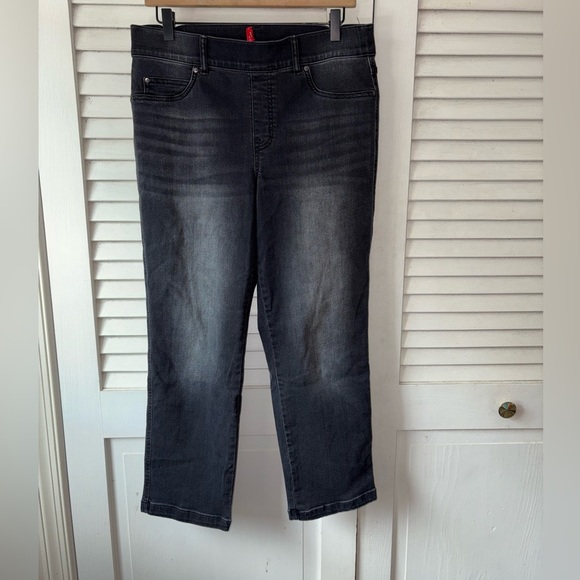 Spanx Straight Leg Mom Jeans Black size Large - Picture 2 of 5